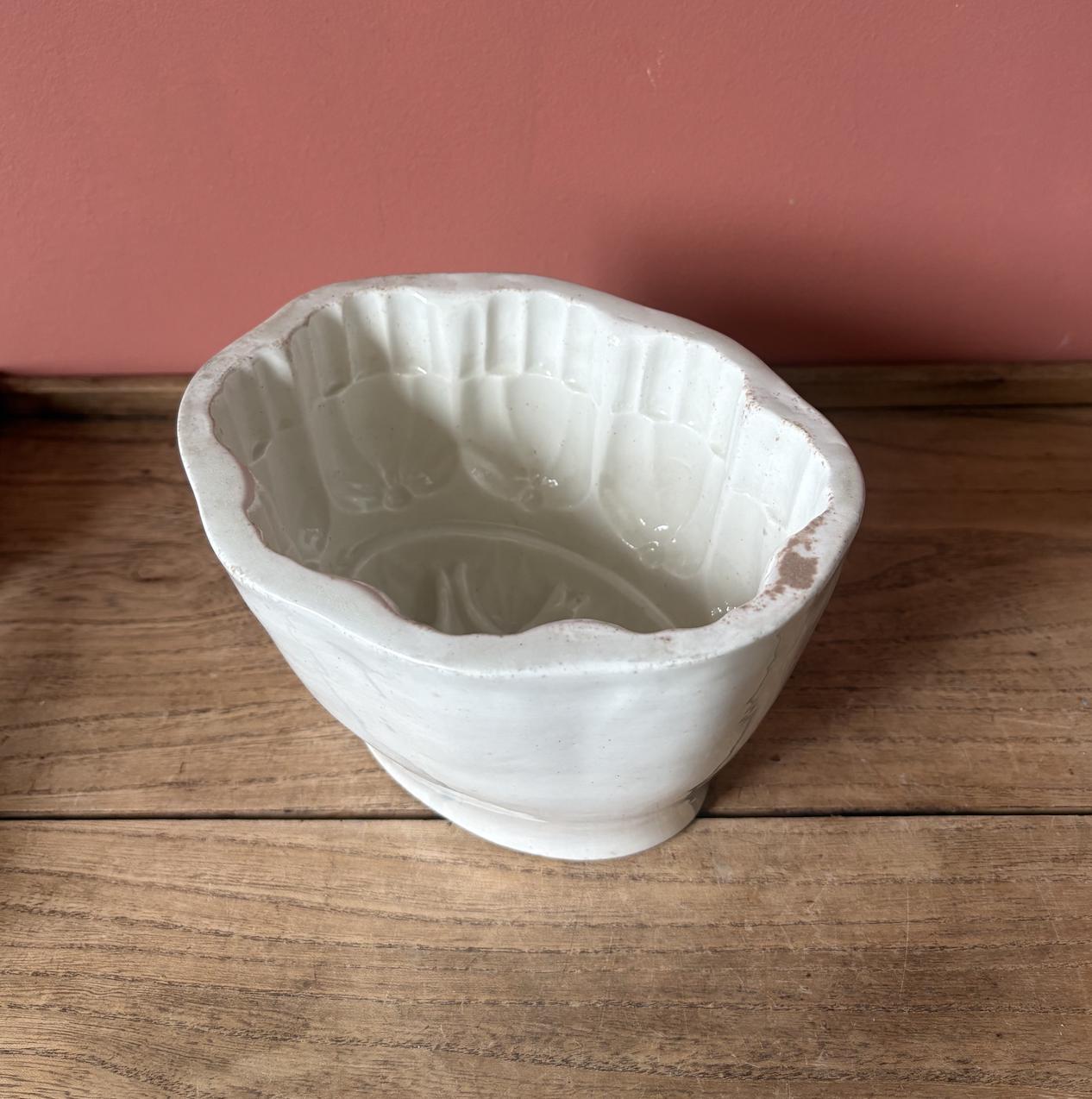 Victorian Solid Ceramic Jelly Mould