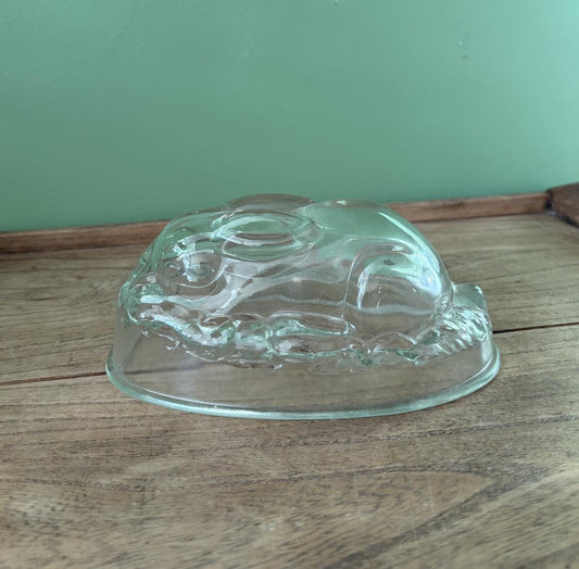 Glass Rabbit Shaped Jelly Mould