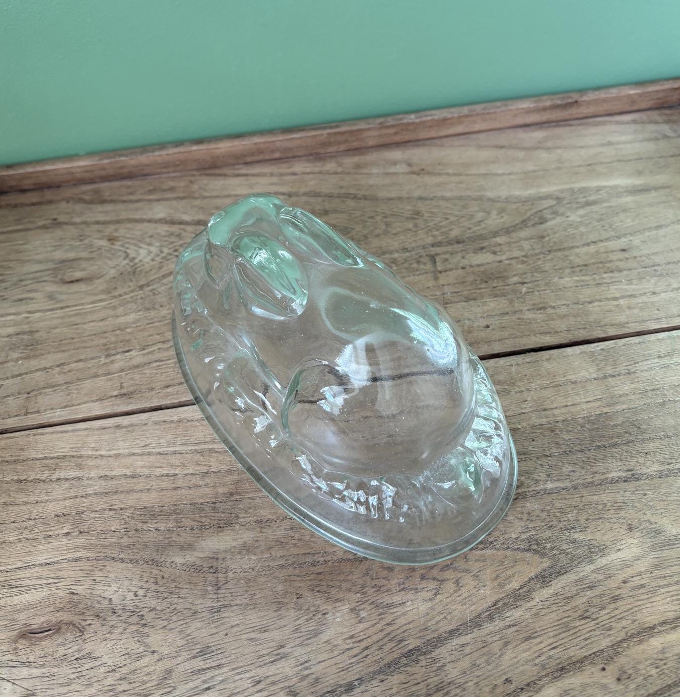 Glass Rabbit Shaped Jelly Mould