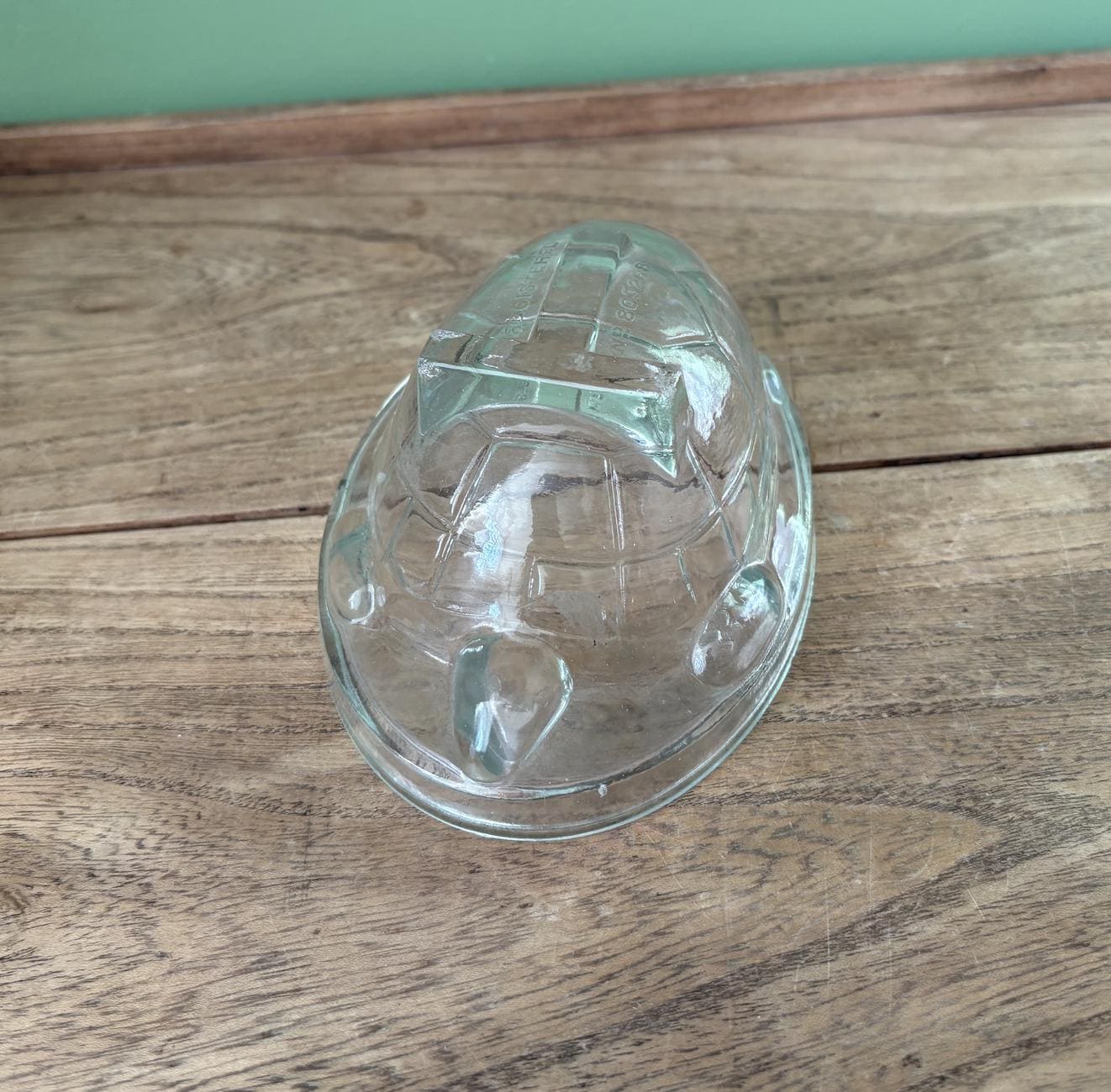 Glass Turtle Shaped Jelly Mould