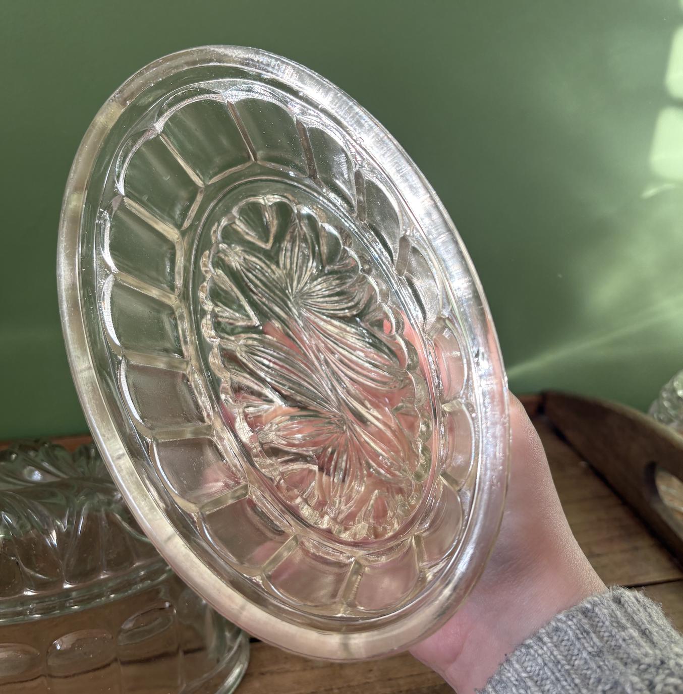 Pair of Large Oval Decorative Jelly Mould