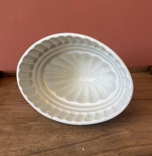 Bisto England Tall White Ceramic Jelly Mould