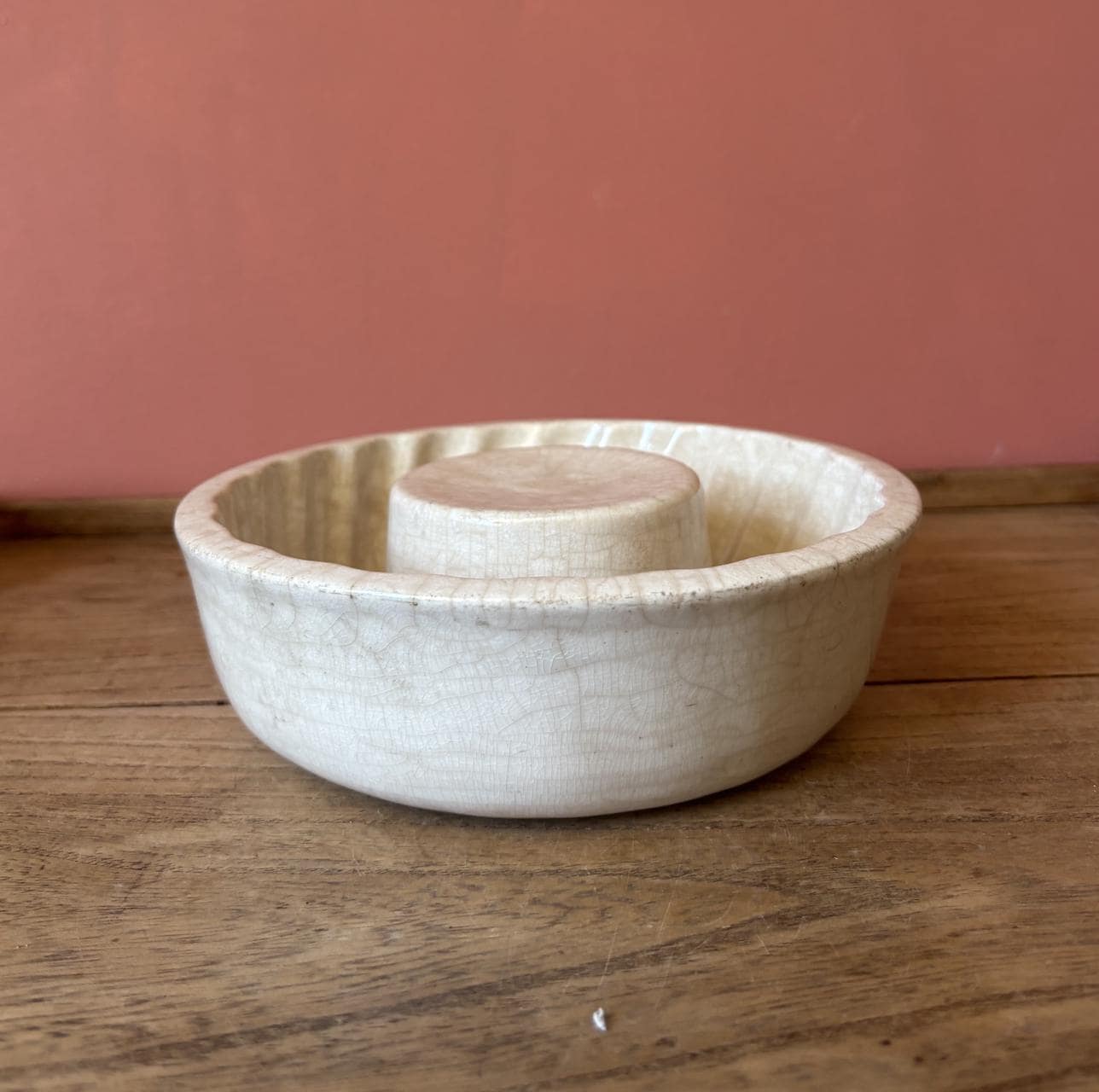 Ironstone Round Blancmange | Jelly Mould