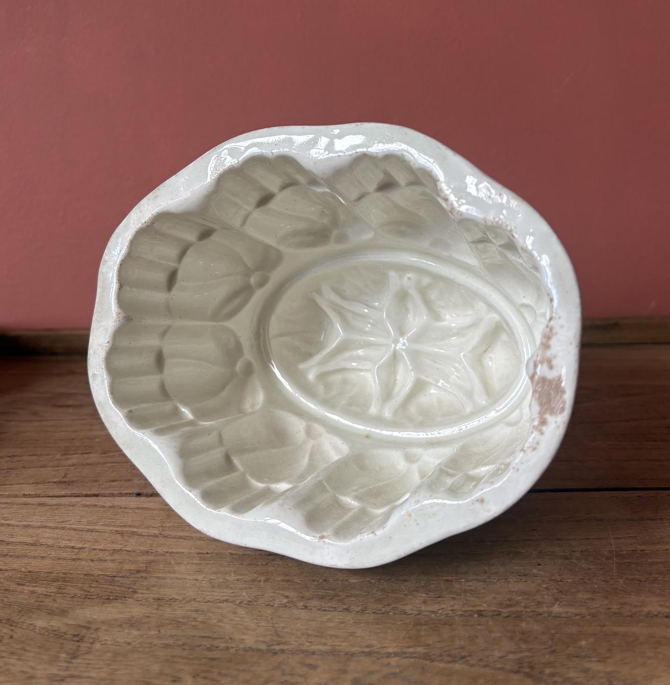 Victorian Solid Ceramic Jelly Mould