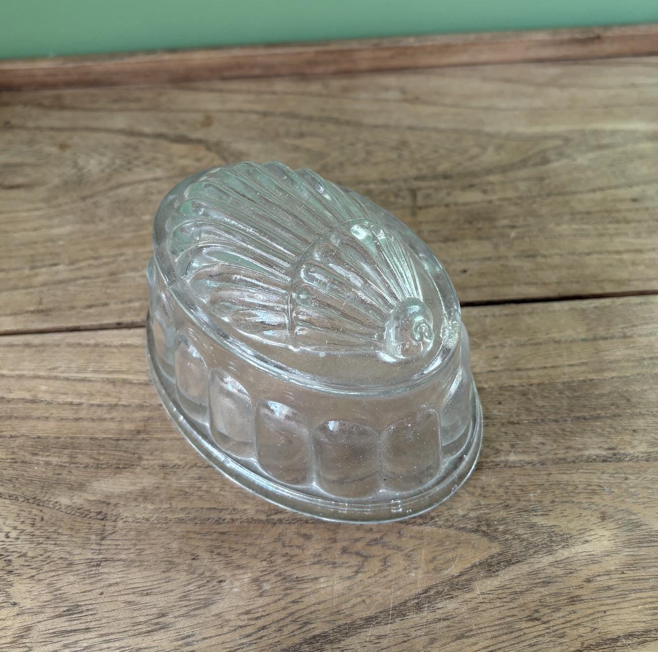 Shell Design Glass Jelly Mould