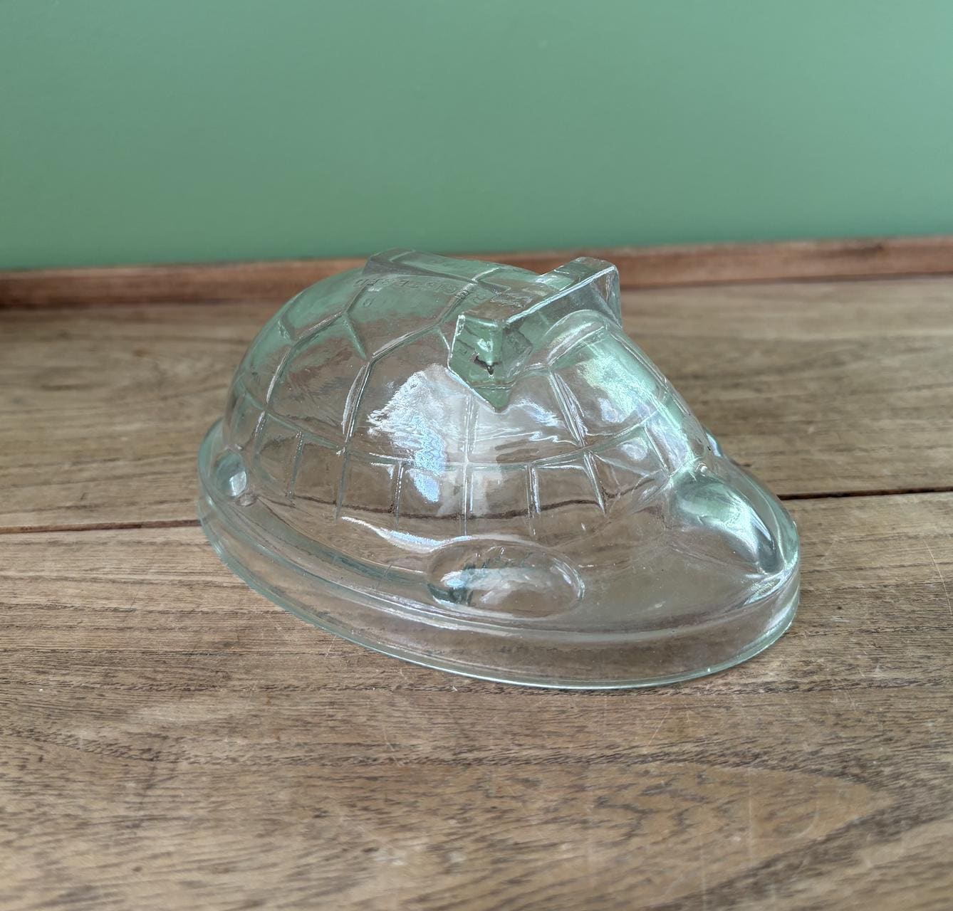 Glass Turtle Shaped Jelly Mould