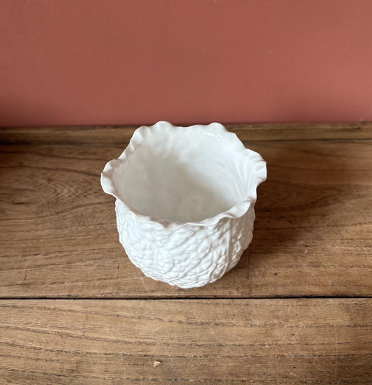 Spode Copeland China | White Cabbage Ware Pot