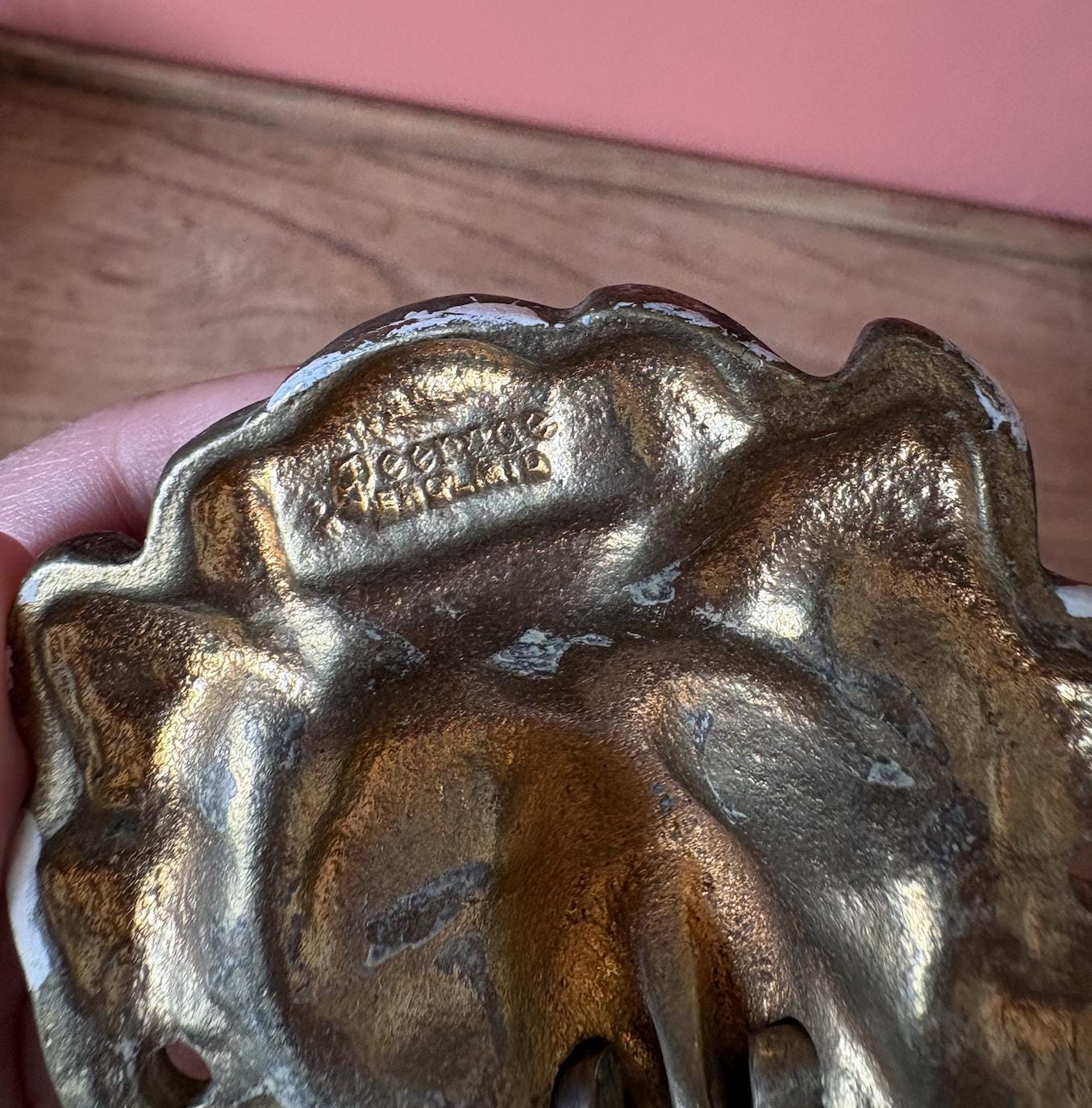 Peerage Brass Lion Head Towel Holder
